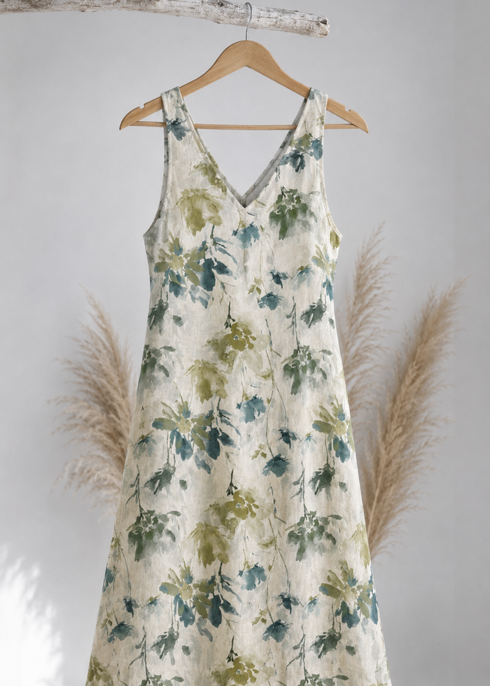 Flurr Sage Floral Dress Product Detail