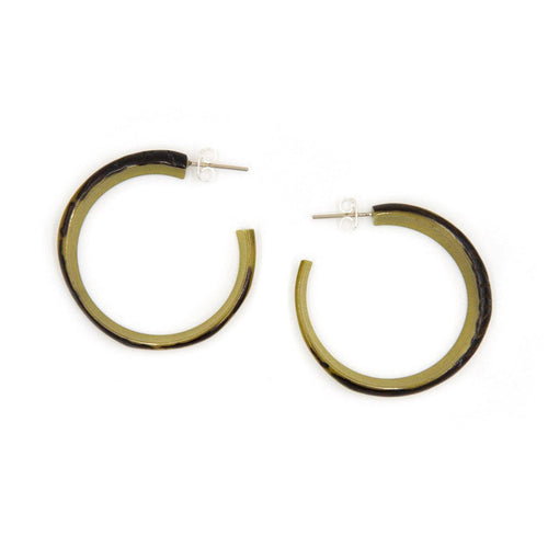 Alicia Earrings-Olive Green-Tagua by Soraya Cedeno