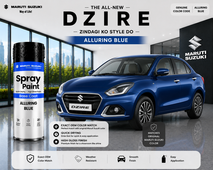 Alluring Blue (maruti swift) Touch Up Spray Paint – OEM Color Match1