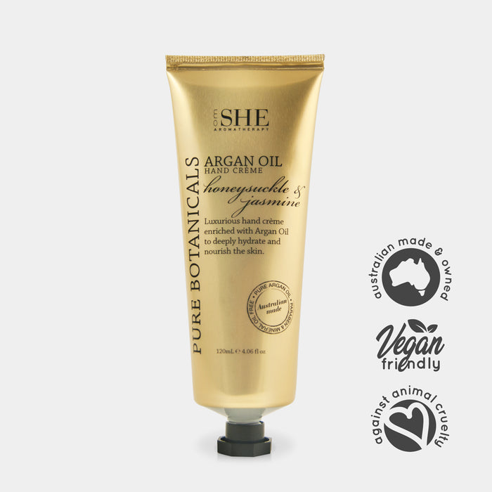 Argan Oil Hand Creme - Honeysuckle & Jasmine