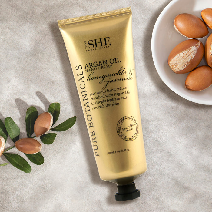 Argan Oil Hand Creme - Honeysuckle & Jasmine