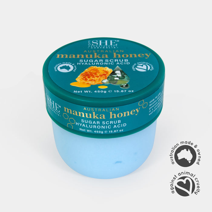 Australian Manuka Honey Body Scrub - HYALURONIC ACID