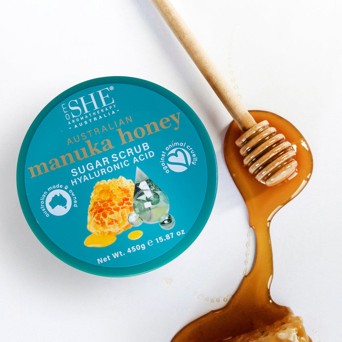 Australian Manuka Honey Body Scrub - HYALURONIC ACID