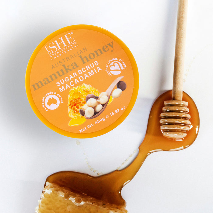 Australian Manuka Honey Sugar Scrub - MACADAMIA