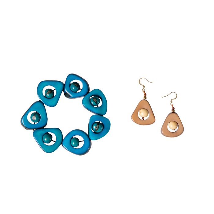 Cafe con Leche/Ivory / Turquoise