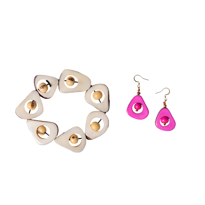 Fuchsia / Ivory