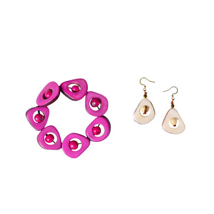 Ivory / Fuchsia