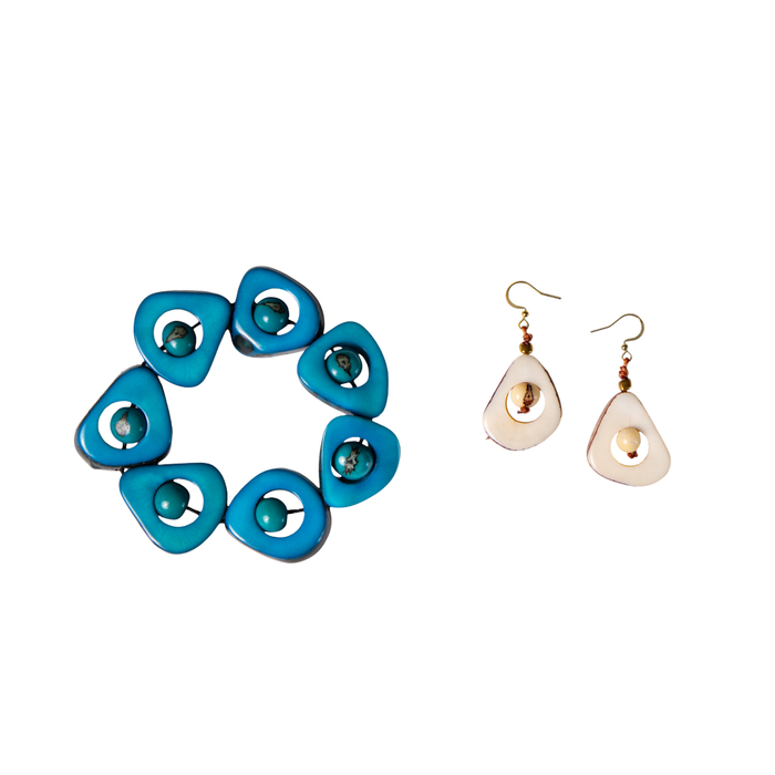 Ivory / Turquoise