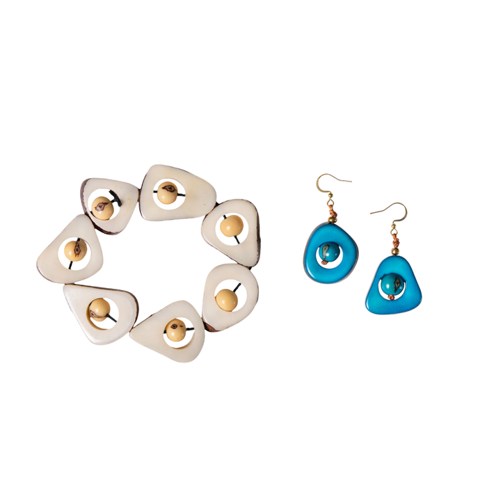 Turquoise / Ivory