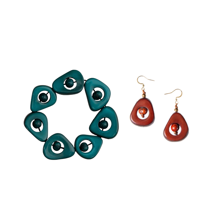 Chestnut / Teal