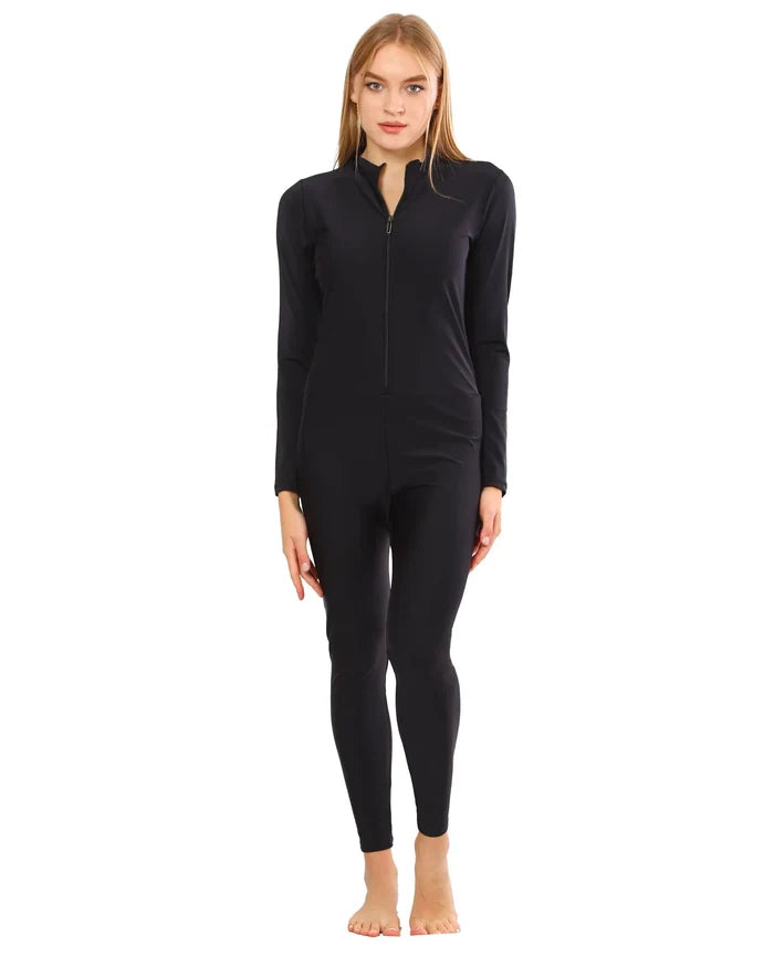 one piece black salopet