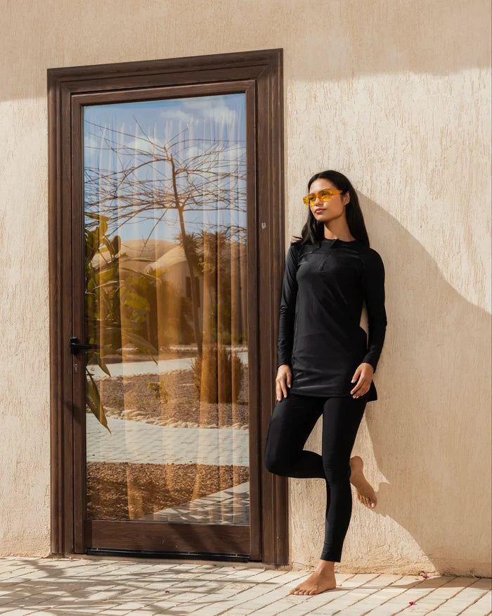 black tunic burkini