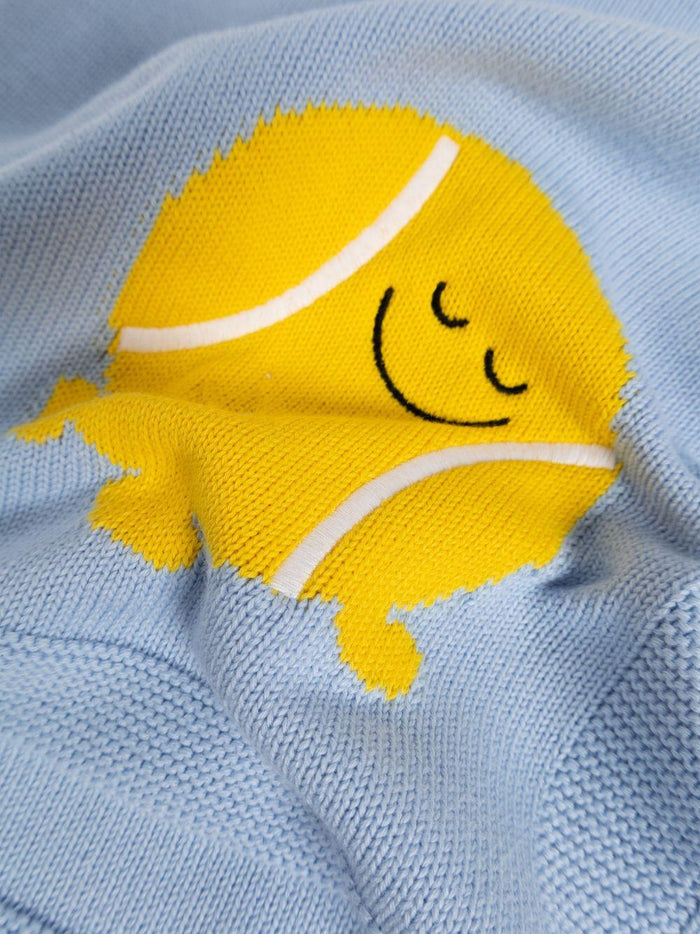 Stella McCartneyBlanket in Blue With Tennis Ball8059774218762SAVANNA