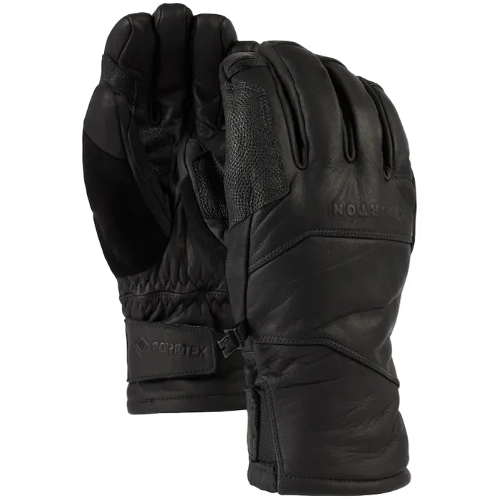 Burton AK Gore-Tex Leather Clutch Glove True Black steves snow store wollongong