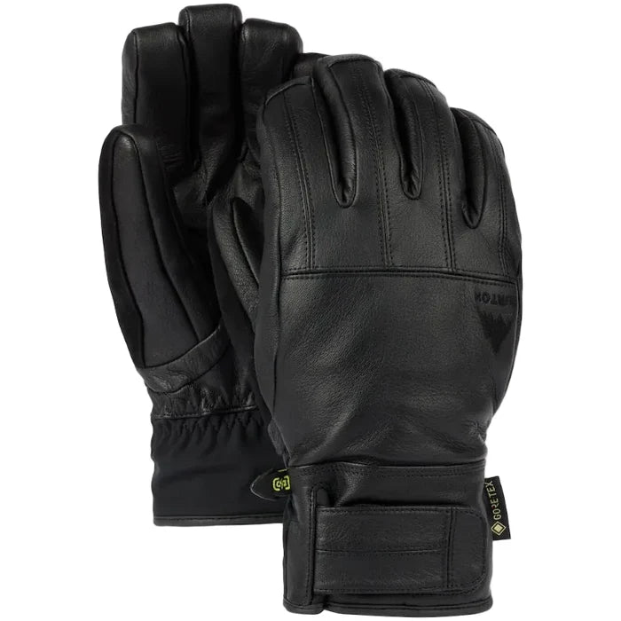 Burton Mens Gondy Gore-Tex Leather Glove True Black steves snow store wollongong