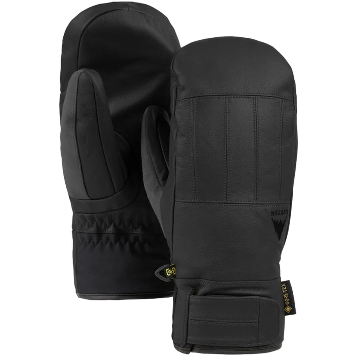 Burton Men's Gondy Gore-Tex Leather Mitt True Black steves snow store wollongong