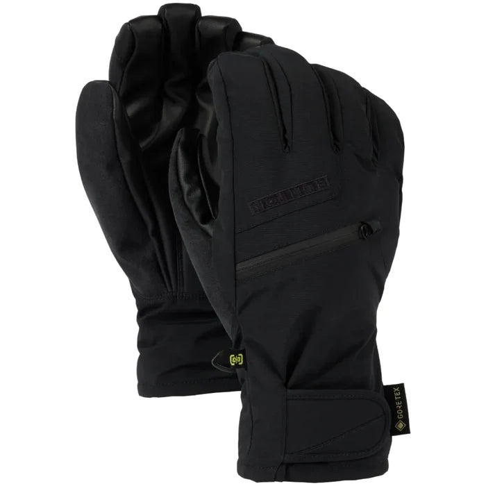 Burton Mens Gore-tex Under Gloves True Black steves snow store wollongong