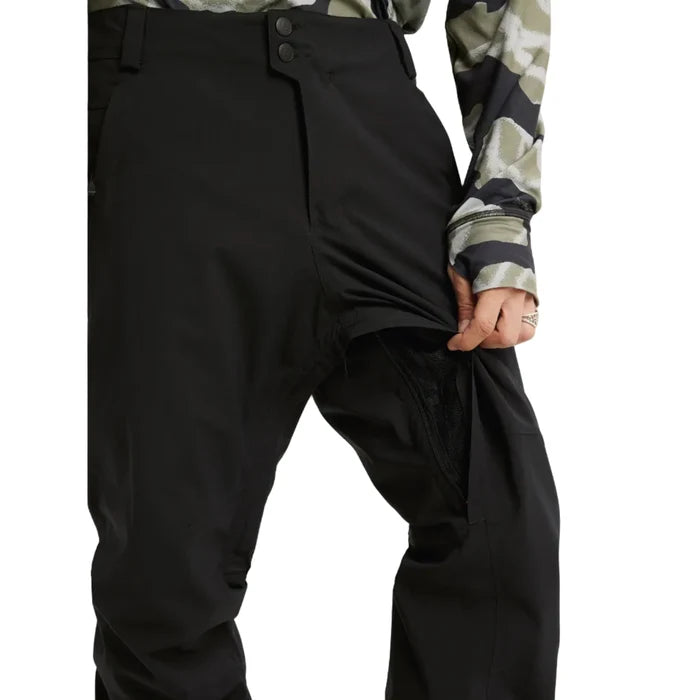 Burton Mens Reserve Stretch Pants True Black steves snow store wollongong
