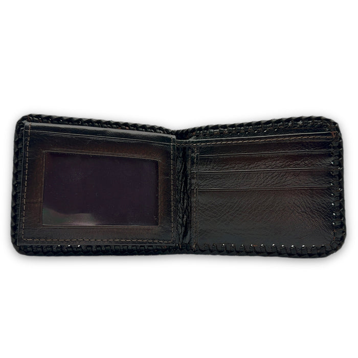 Cherry Wood Elephant Leather Wallet