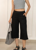 Cotton Regular Fit Low Waist Stretchable Capri