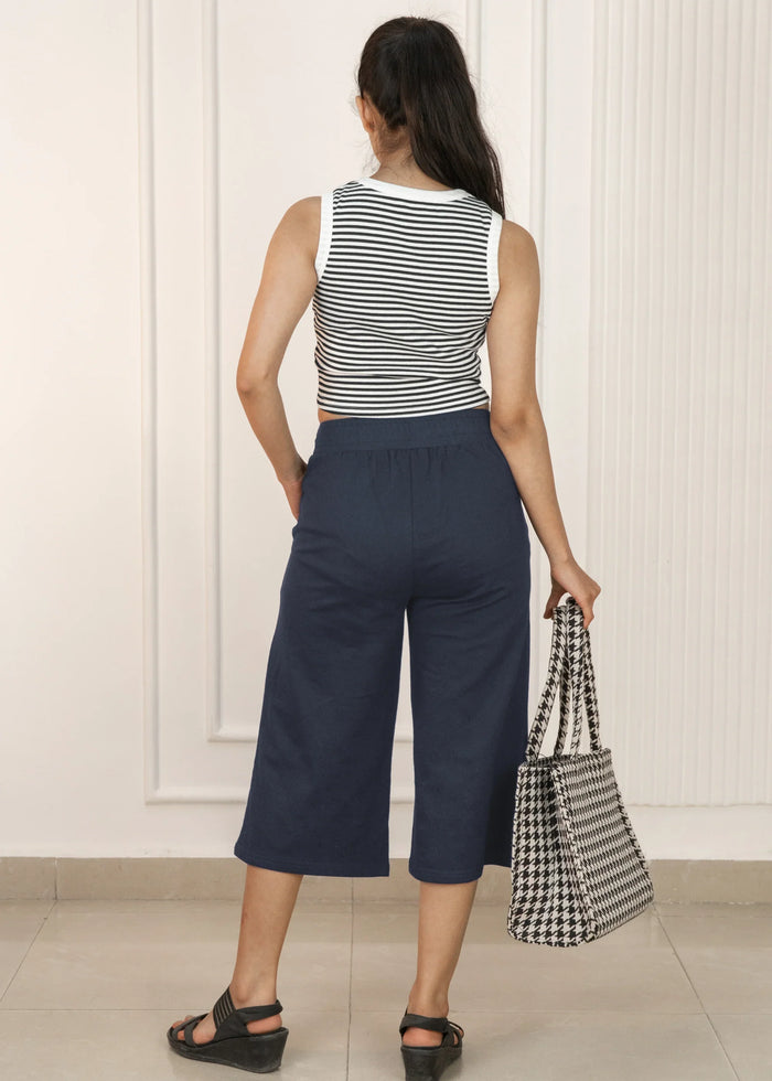 Cotton Regular Fit Low Waist Stretchable Capri