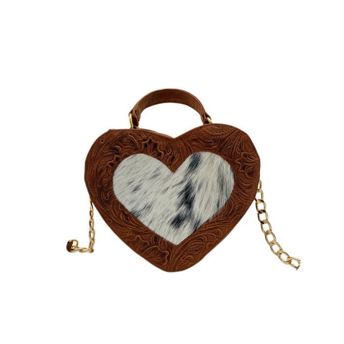 Cuore Fiorito Cowhide Purse