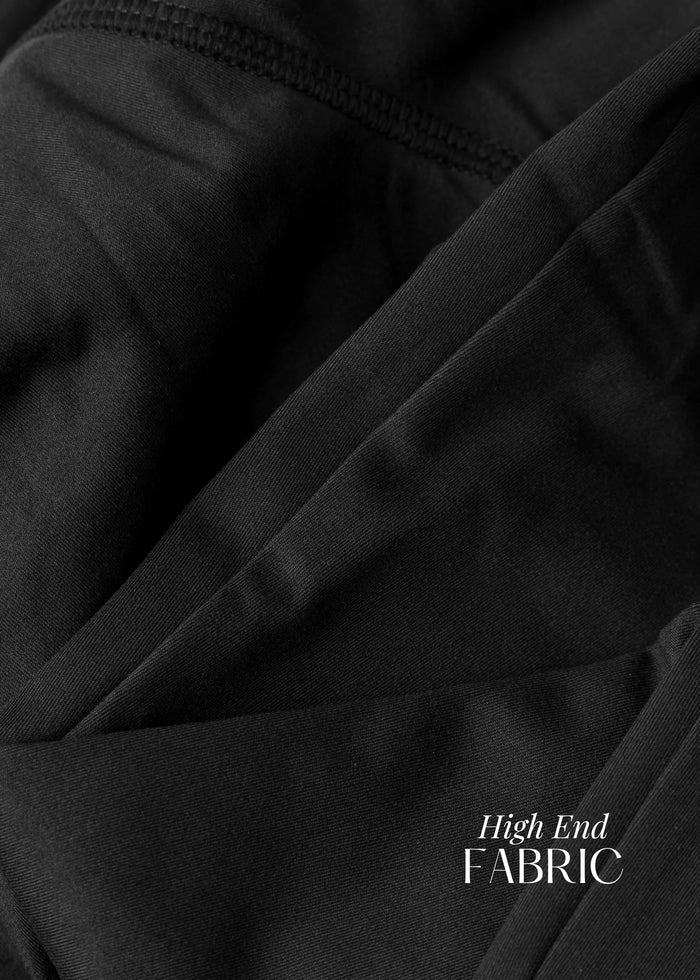 Flurr Women's Black Deep Pocket Tights