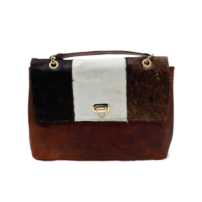 Éclat Tricolore Cowhide Clutch