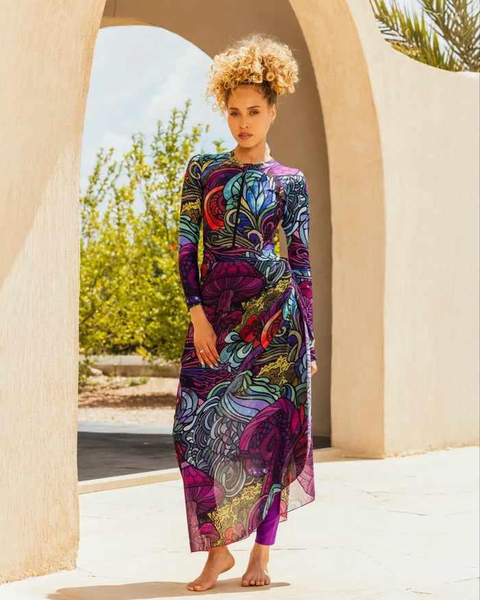 elina violet burkini