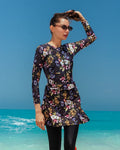 black floral burkini