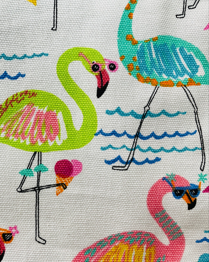 Amanda Bright Designs Florida Flamingo Apron Pool Beach Ocean Waves