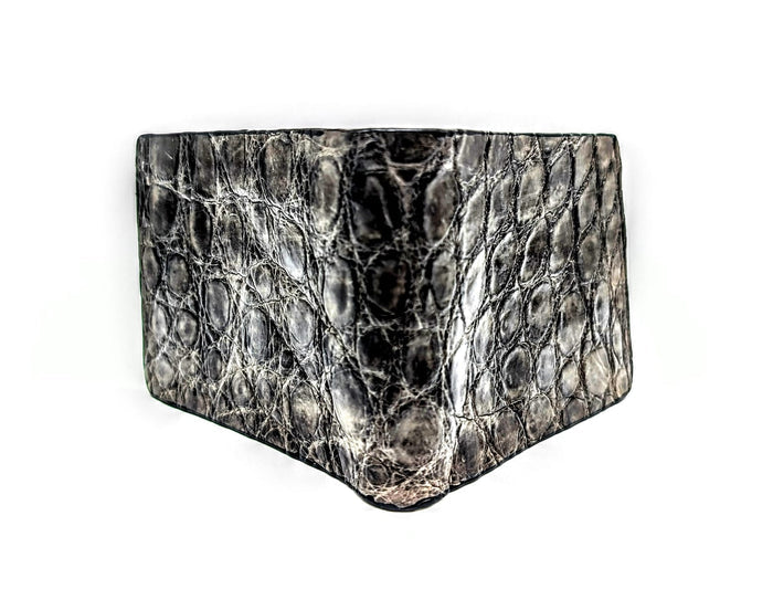 Greystone Alligator Leather Western Wallet, Bifold Wallet, 6 card slot, Handmade Western Wallet, Cowboy Wallet