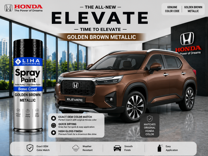Honda Elevate Golden Brown Metallic Touch Up Spray Paint – OEM Color Match