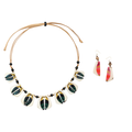 Poppy Coral/Cafe con Leche Combo / Emerald Green Combo