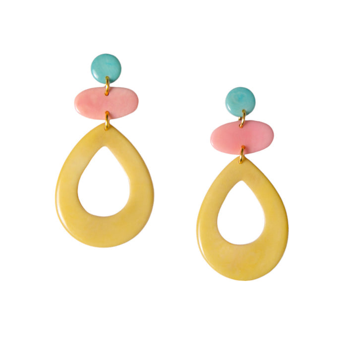 Yellow/Celeste/Pink