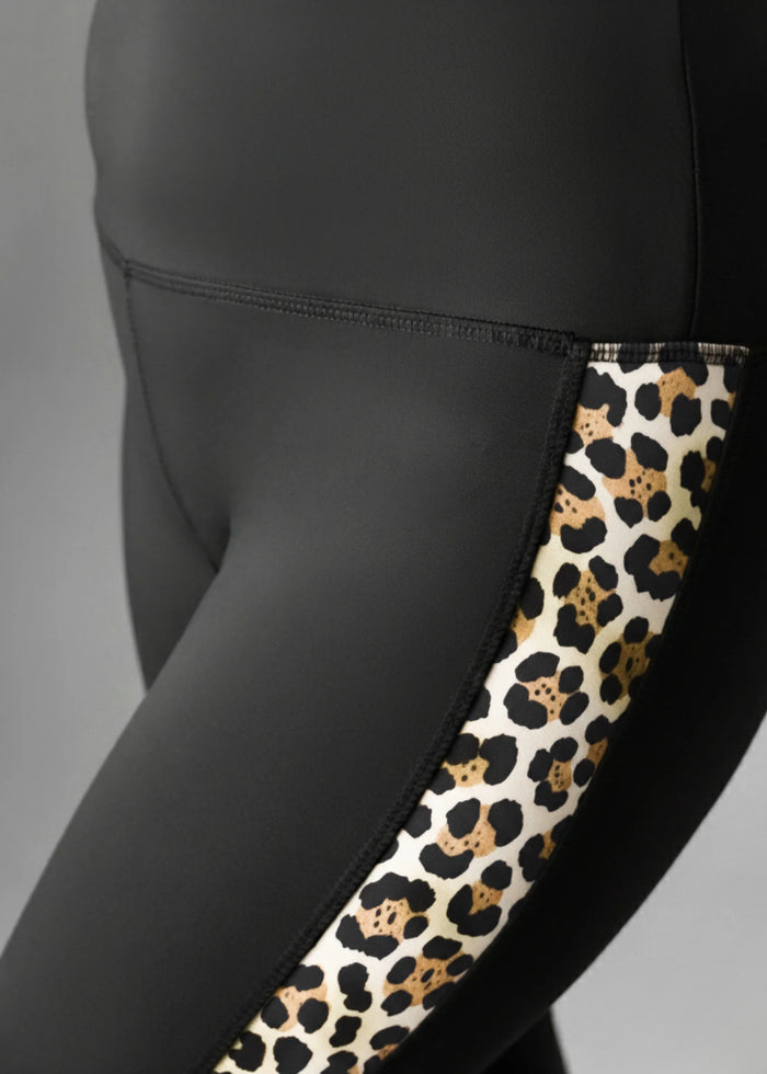 Leopard Print StripePlay Ankle Length Tight