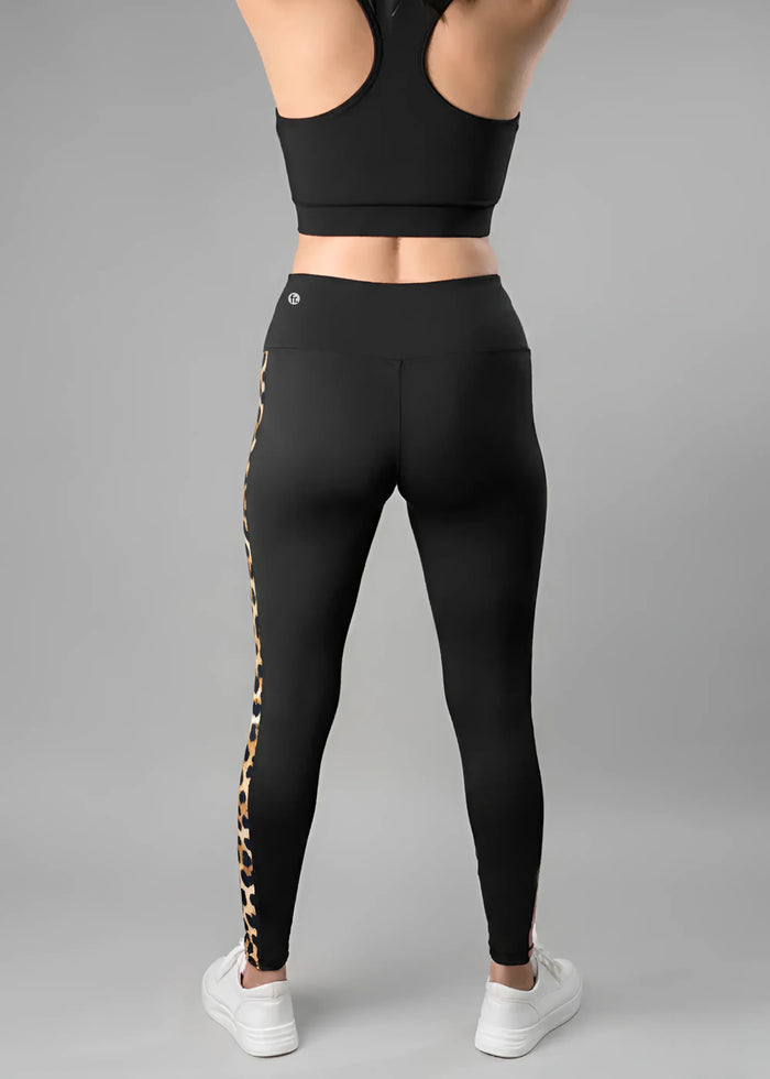 Leopard Print StripePlay Ankle Length Tight