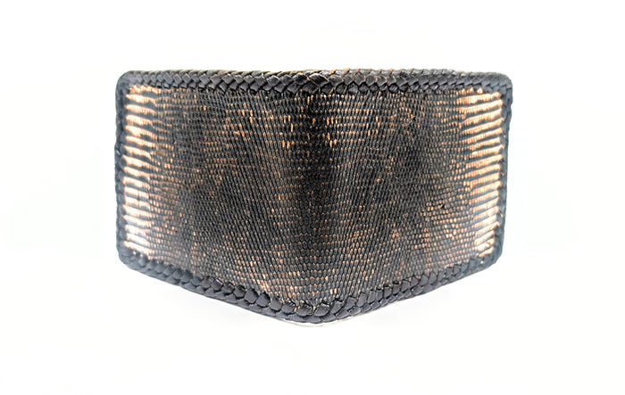 Lizard Leather Whipstitch Bifold Wallet, Bifold, 6 Card  Slot, Cowboy Western Wallet, Men's Wallet, Leather Wallet