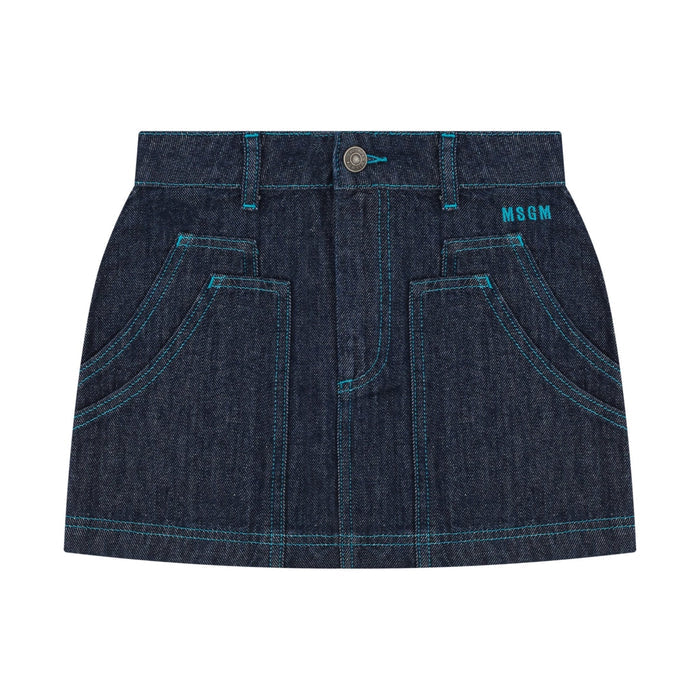 MSGMLogo Denim Skirt8051883418446SAVANNA