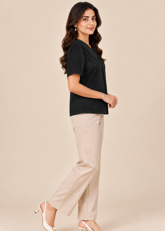 Flurr black Maison Collar Top right side view