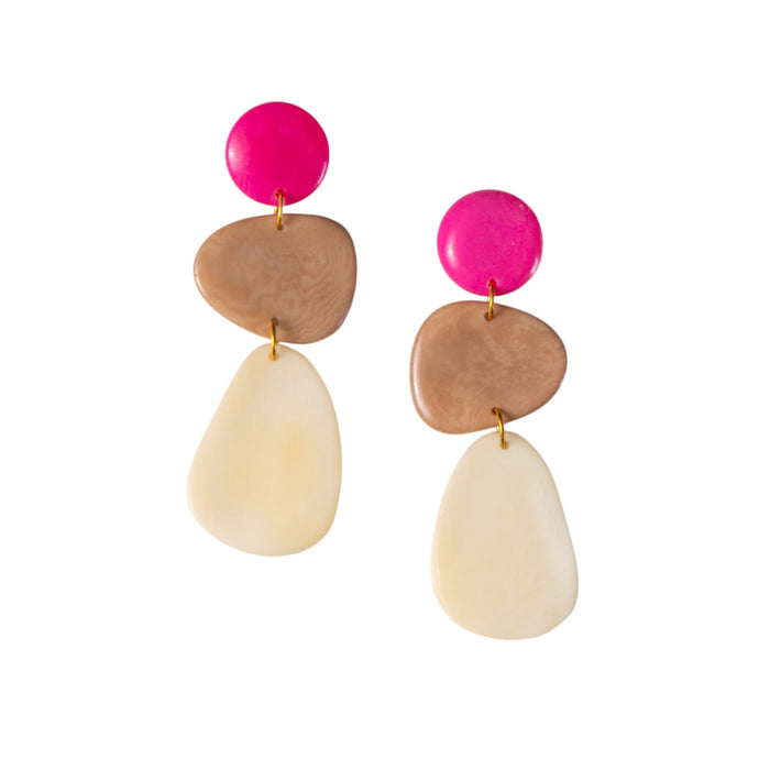 Fuchsia/Cafe con Leche/Ivory