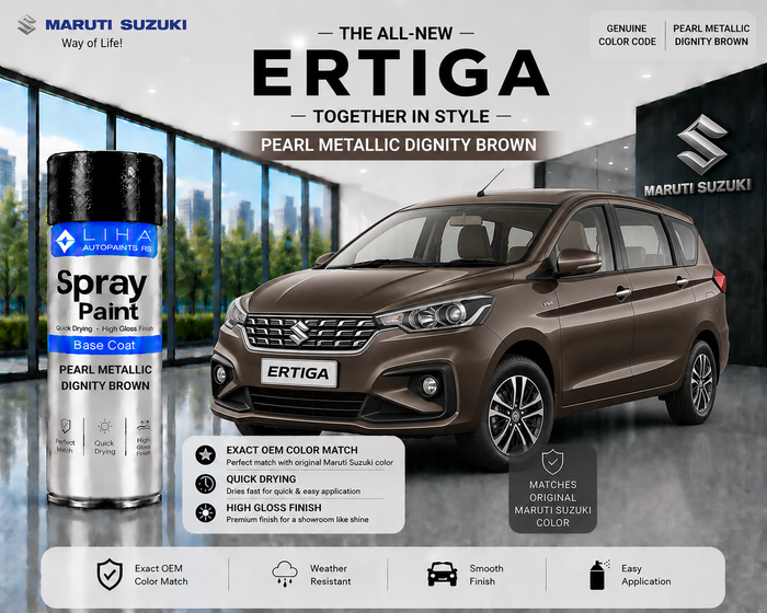 Maruti Suzuki Ertiga Pearl Metallic Dignity Brown Touch Up Spray Paint – OEM Color Match