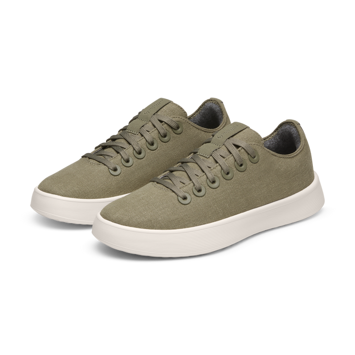 Men's Canvas Cruiser - Burnt Olive (Natural White Sole)