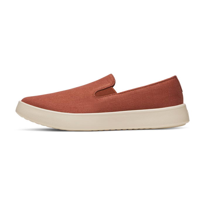 Men's Canvas Cruiser Slip On - Auburn (Warm White Sole)