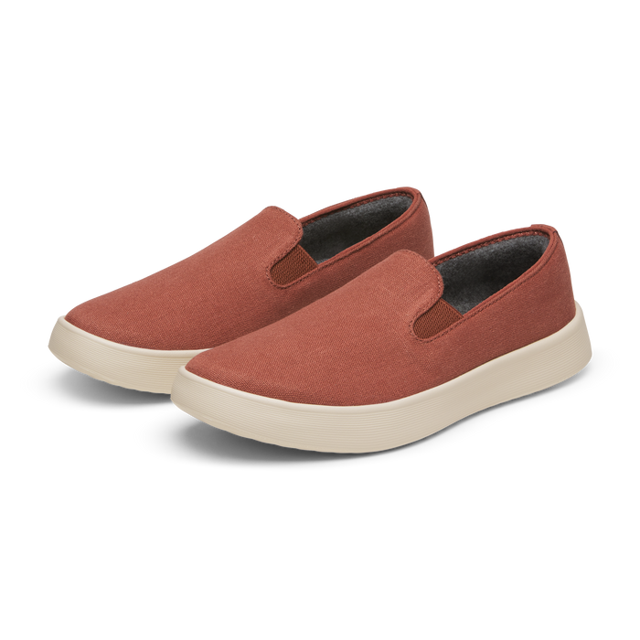 Men's Canvas Cruiser Slip On - Auburn (Warm White Sole)