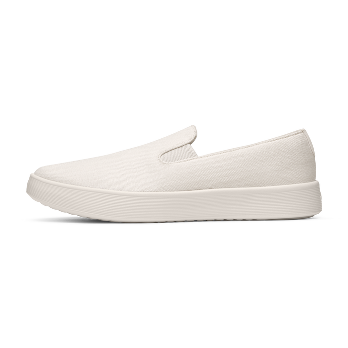 Men's Canvas Cruiser Slip On - Warm White (Natural White Sole)