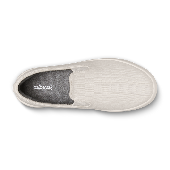 Men's Canvas Cruiser Slip On - Warm White (Natural White Sole)