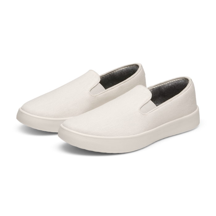 Men's Canvas Cruiser Slip On - Warm White (Natural White Sole)