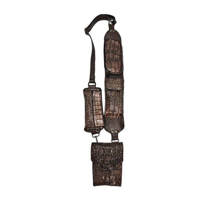 Men’s Front Body Alligator Hornback Sling