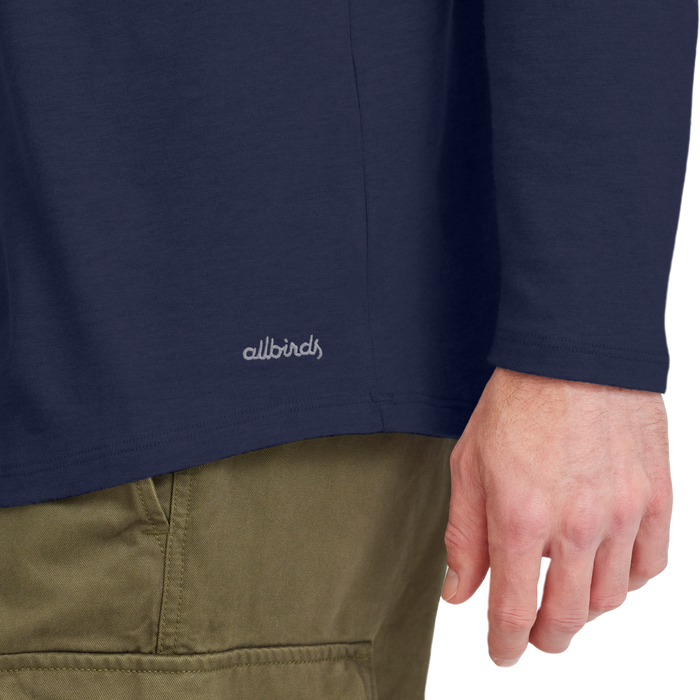Men's Soft Merino Long Sleeve Tee - Deep Navy